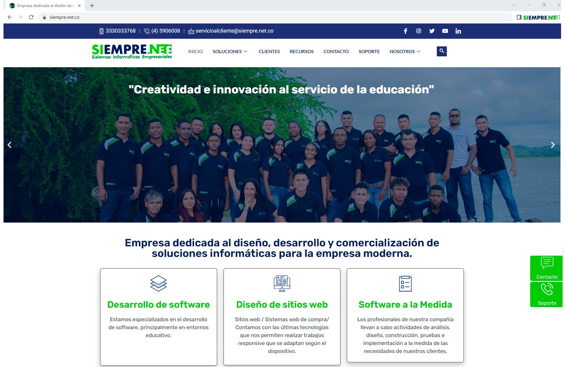 Diseño web de Sistemas Informáticos Empresariales